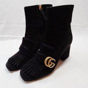 Gucci Boots Women Black Suede 310-071425